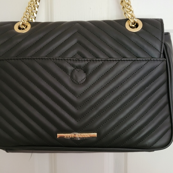 STEVE MADDEN black quilted purse - Picture 2 of 6